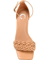 Journee Collection Women's Mabella Braided Chain Sandals