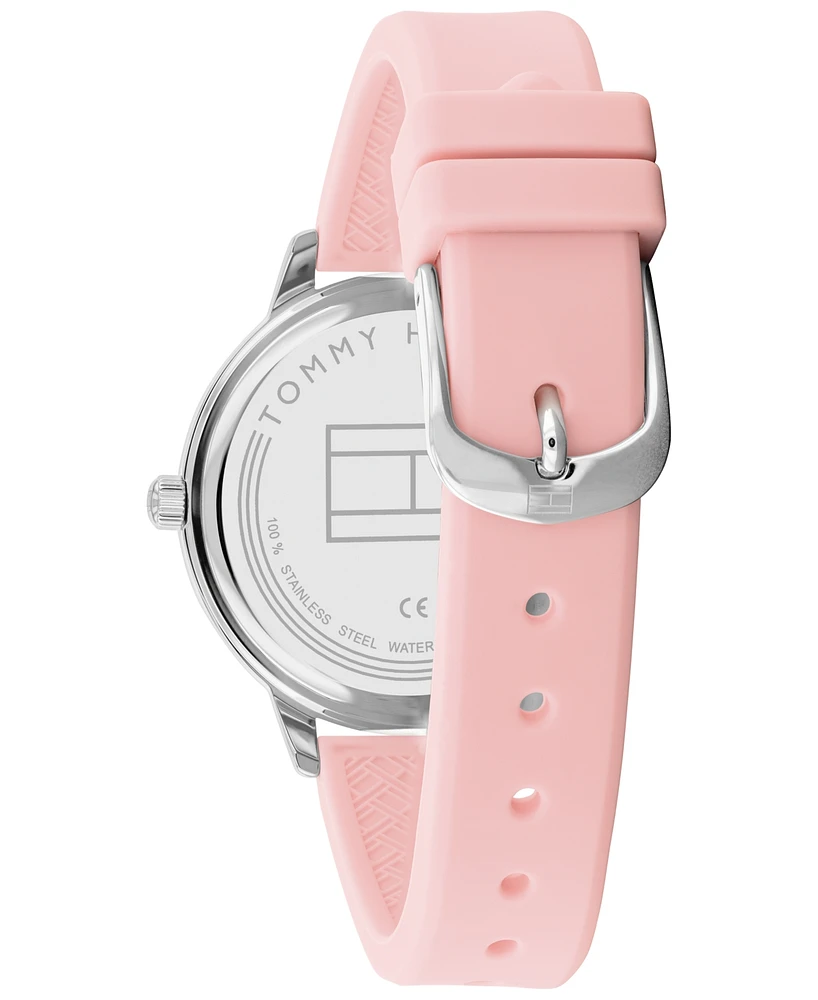 Tommy Hilfiger Women's Pink Silicone Strap Watch 38mm