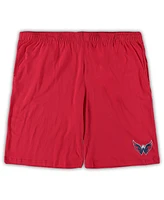Men's Concepts Sport Red, Heathered Charcoal Washington Capitals Big and Tall T-shirt Shorts Sleep Set