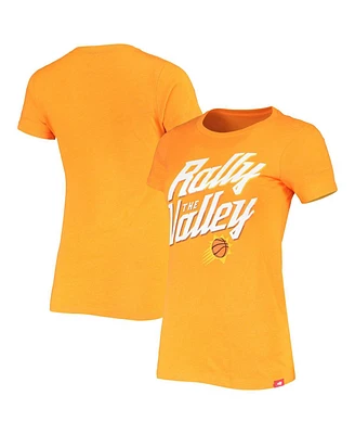 Women's Sportiqe Heathered Orange Phoenix Suns Rally the Valley Davis T-shirt
