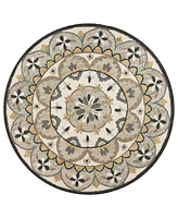 Lr Home Radiance Rdc-100 4' x 4' Round Area Rug