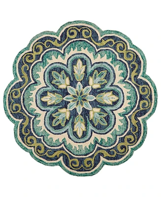 Lr Home Radiance Rdc-076 6' x 6' Round Area Rug