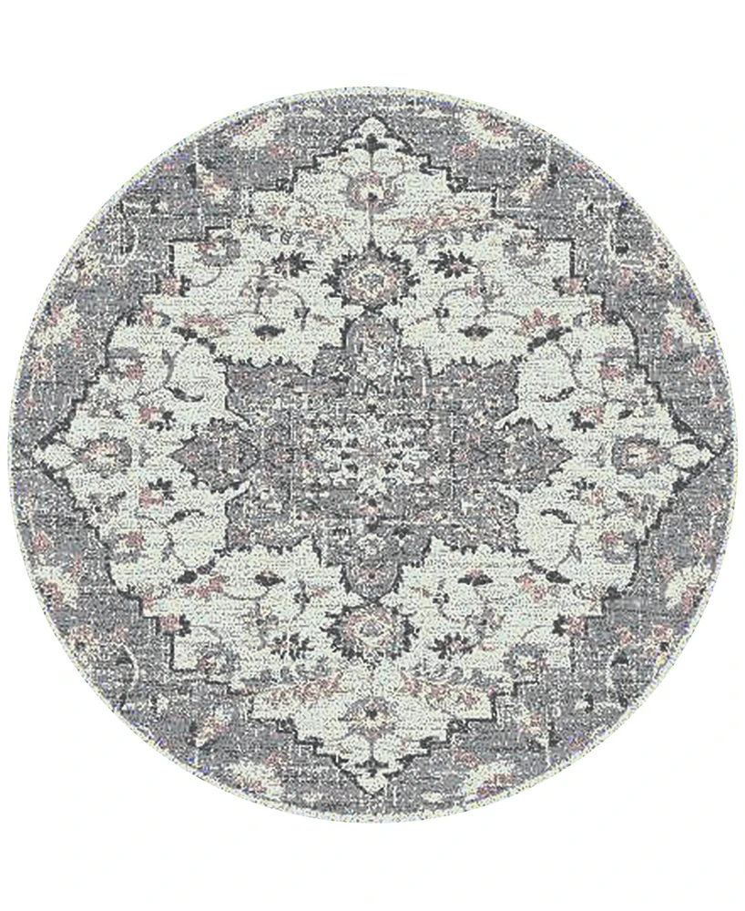Amer Rugs Montana Herris 7'6" x 7'6" Round Area Rug