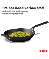 Oxo Obsidian Carbon Steel 12" Wok