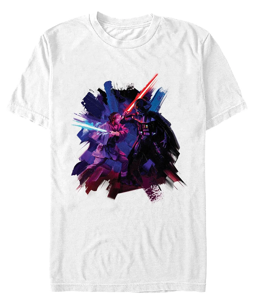 Men's Star Wars Obi Wan Kenobi Painted Duel T-shirt