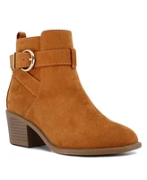 Sugar Big and Little Girls Bierock Buckle Detail Pointed Toe Booties