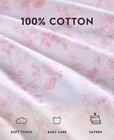 Closeout! Laura Ashley 300 Thread Count Cotton Sateen -Pc. Sheet Set