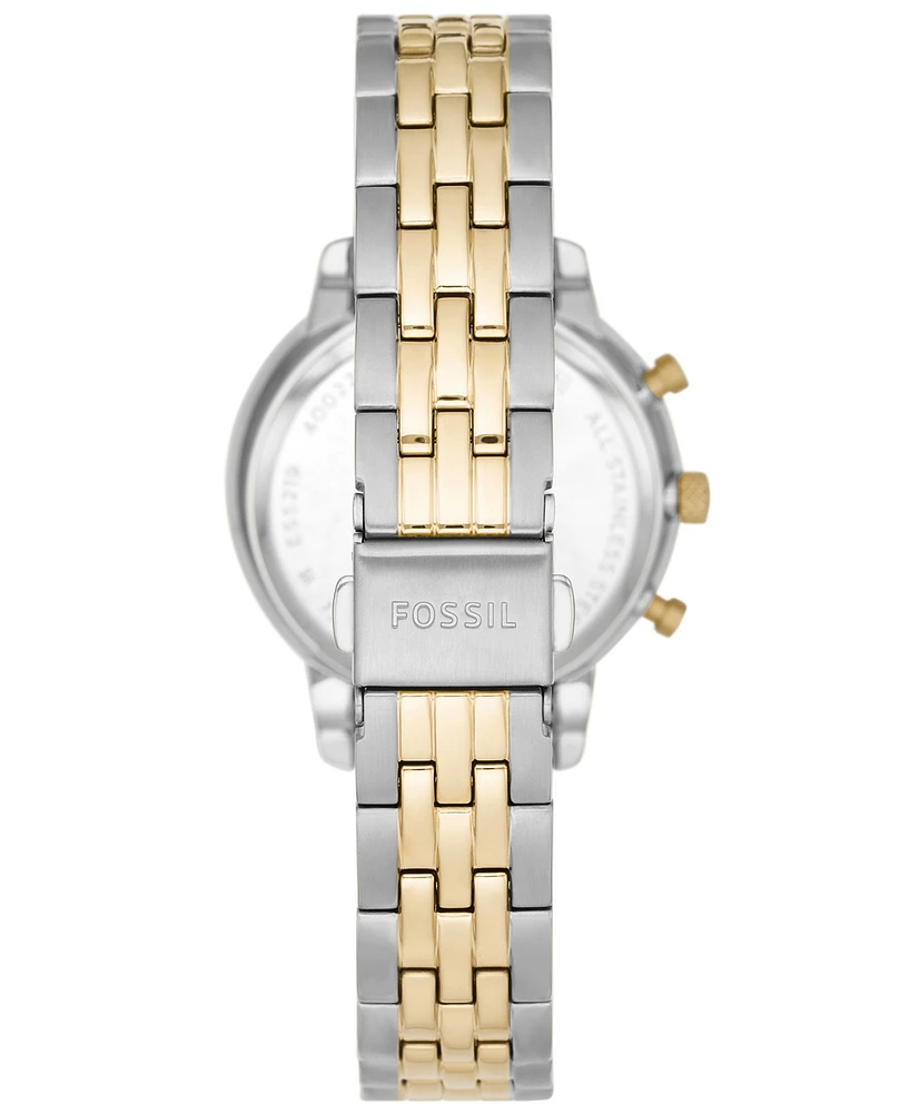 Fossil Women's Neutra Two-Tone Stainless Steel Bracelet Watch, 36mm