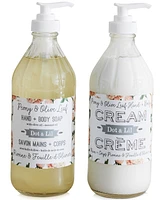 Dot & Lil Peony & Olive Leaf Hand + Body Soap, 16 oz.