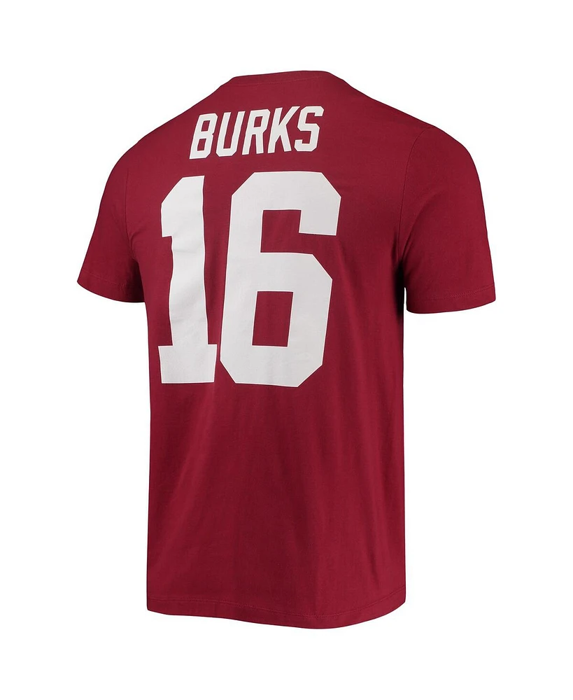 Men's Nike Treylon Burks Cardinal Arkansas Razorbacks 2022 Nfl Draft Name and Number T-shirt