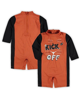 Infant Unisex Texas Orange and Black Longhorns Wave Runner Wetsuit