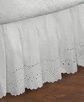 Fresh Ideas Ruffled Eyelet 14 Drop Bedskirts
