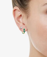 Crystal Enamel Necklace and Earring Set