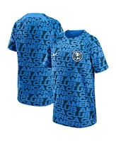 Big Boys Nike Blue Club America 2022 Pre-Match Raglan Performance Top