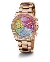 Guess Women's Quartz Rose Gold-Tone Stainless Steel Bracelet Watch 38mm