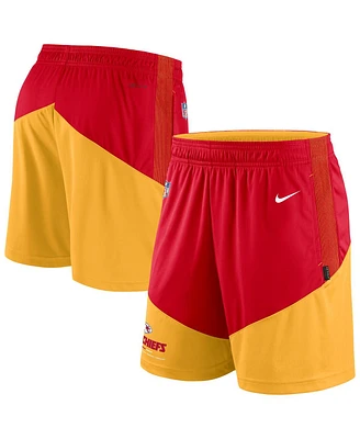 Men's Nike Red, Gold Kansas City Chiefs Primary Lockup Performance Shorts