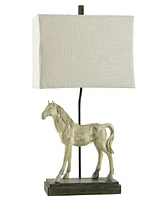 StyleCraft Linen Softback Fabric Shade Table Lamp