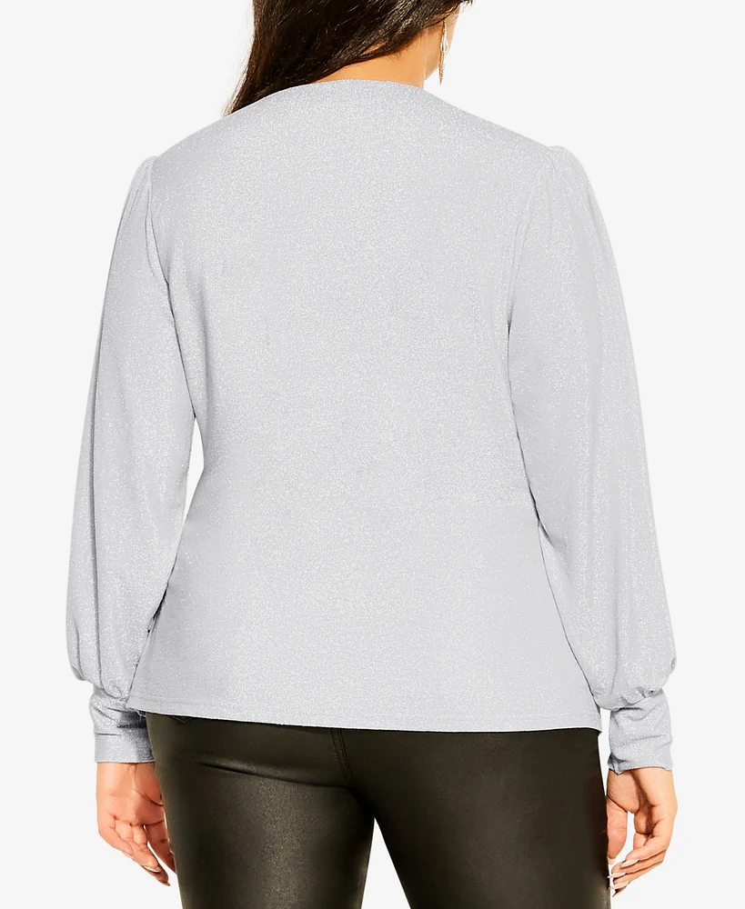 City Chic Plus Size Glowing Top