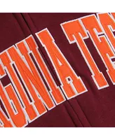 Women's Colosseum Maroon Virginia Tech Hokies Arched Name Full-Zip Hoodie
