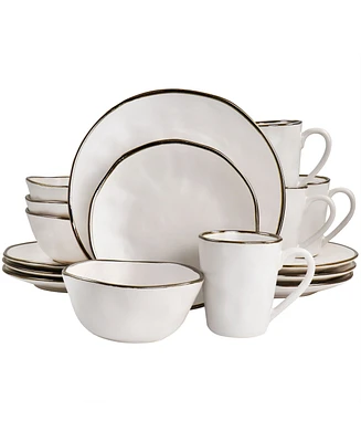 Elama Ricardo 16 Pc. Dinnerware Set, Service for 4