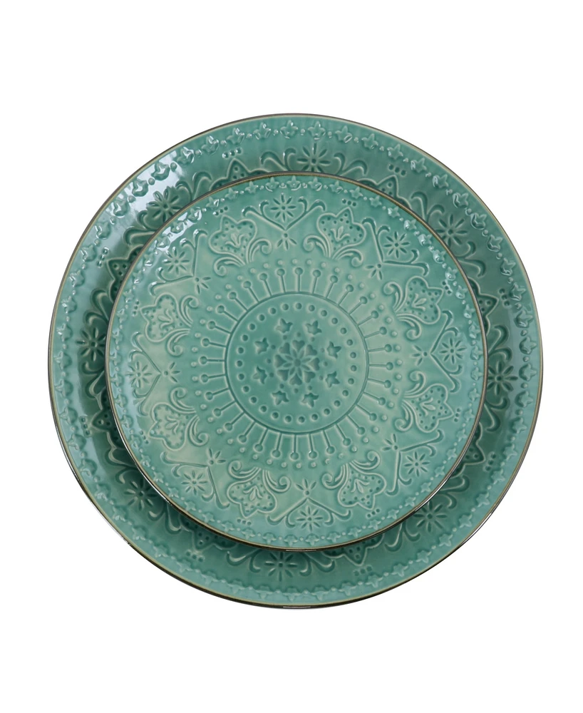 Elama Mozaic 16 Pc. Dinnerware Set, Service for 4