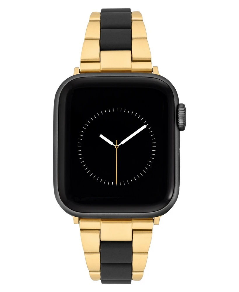 Anne Klein Women's Gold-Tone and Tide Plastic Bracelet designed for Apple Watch 42mm (Series 10) & 38/40/41mm