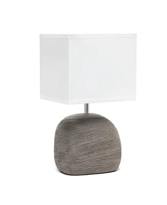 Simple Designs Bedrock Ceramic Table Lamp