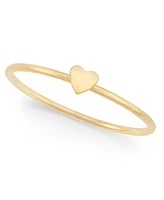 Lola Ade 14k Gold-Plated Heart Accent Stack Ring