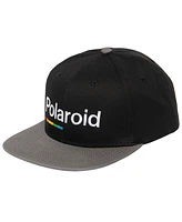 Polaroid Men's Flat Bill Snapback Baseball Adjustable Cap