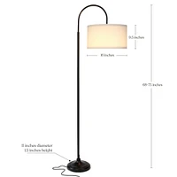 Nora Modern Led Arc Floor Lamp with Adjustable Height (68")