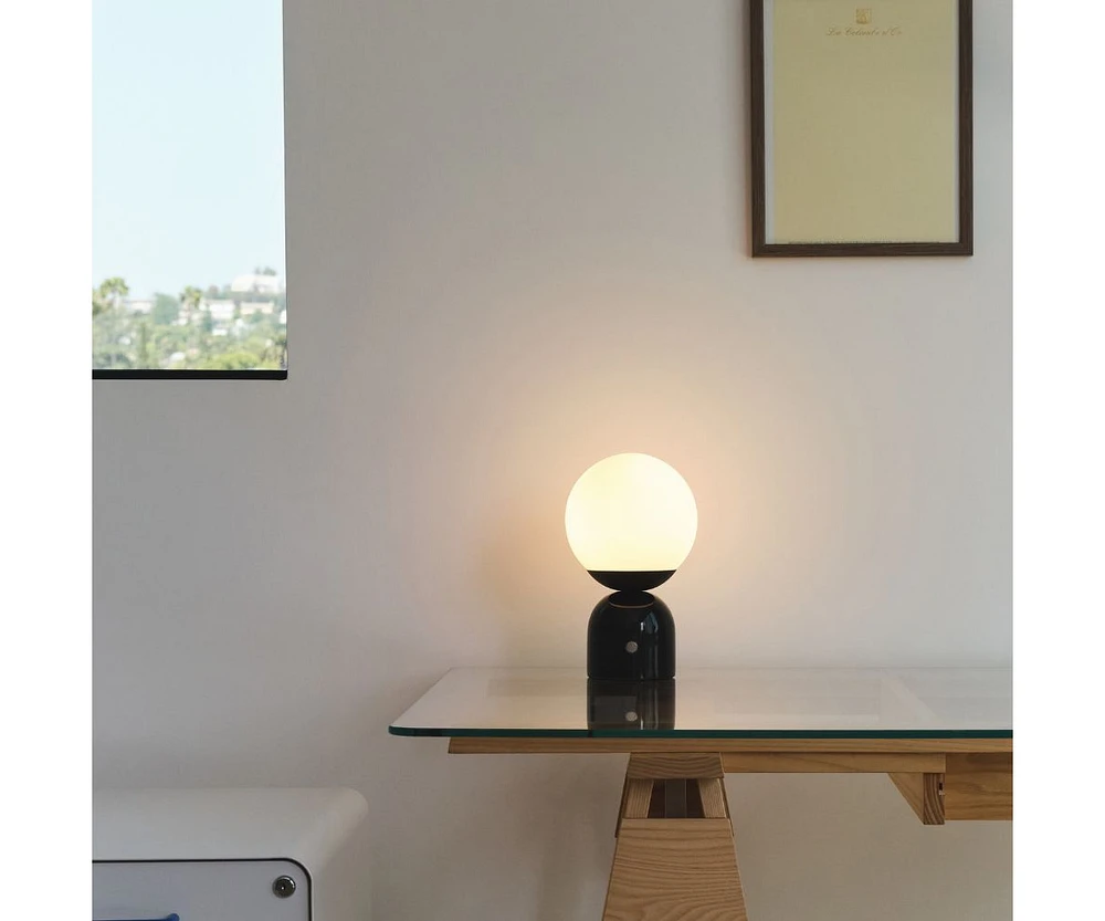 Brightech Mila 10" Dimmable Led Table Lamp with Marble Base