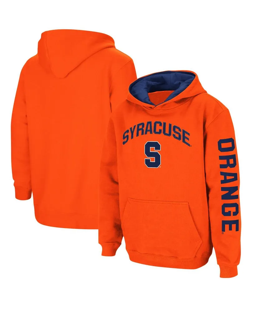 Youth Boys Colosseum Orange Syracuse 2-Hit Team Pullover Hoodie