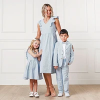 Hope & Henry Big Boys Cotton Seersucker Suit Pant