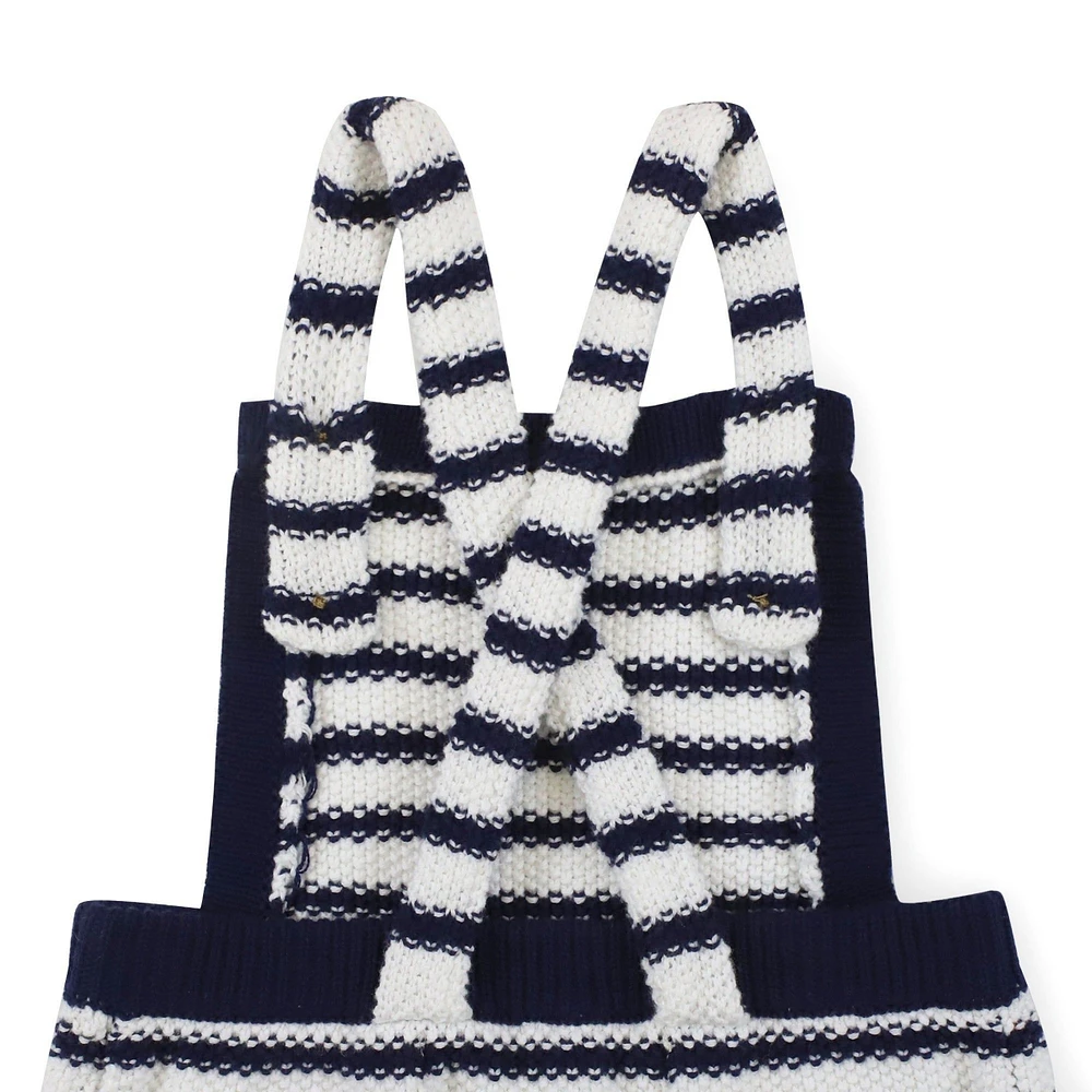 Hope & Henry Baby Boys Overall Sweater Romper