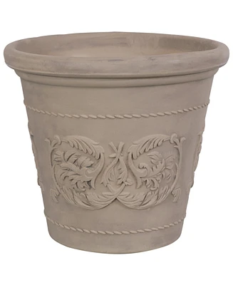 Indoor/Outdoor Patio, Garden, or Porch Weather-Resistant Double-Walled Arabella Flower Pot Planter