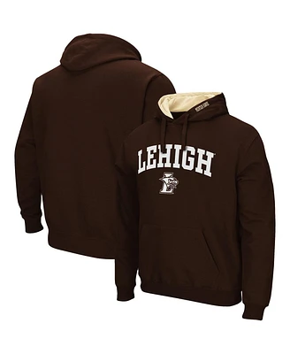 Men's Colosseum Brown Lehigh Mountain Hawks Isle Pullover Hoodie