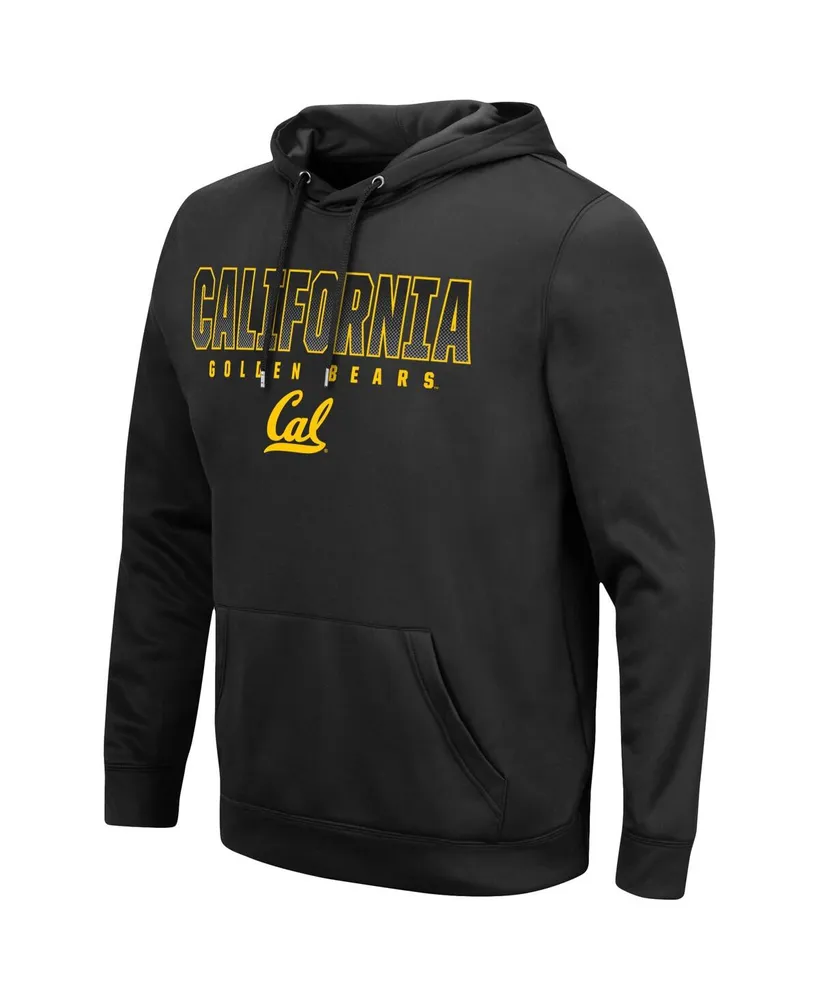 Men's Colosseum Black Cal Bears Blackout 3.0 Pullover Hoodie