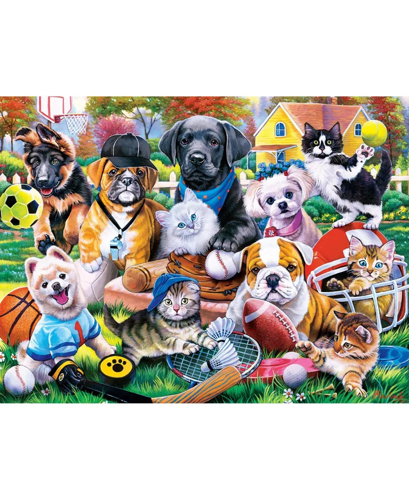MasterPieces Playful Paws - Play it Again Sports 300 Piece Ez Grip Puzzle