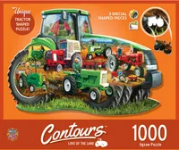 MasterPieces Contours Love of the Land 1000 Piece Shaped Jigsaw Puzzle
