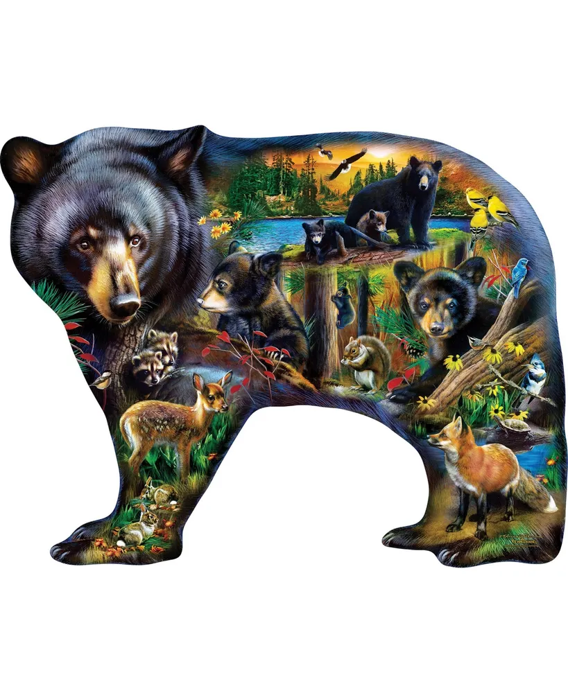 Masterpieces Contours - Wildlife of the Woods 1000 Piece Shaped Jigsaw Puzzle