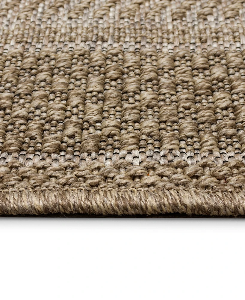 Liora Manne' Orly Border 7'10" x 9'10" Outdoor Area Rug