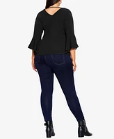 Plus Bell Sleeve Top
