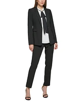 Dkny Petites Pick-Stitch Single-Button Blazer, Created for Macy's