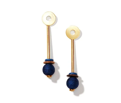 Nectar Nectar New York Navy Gemstone Drop Earrings