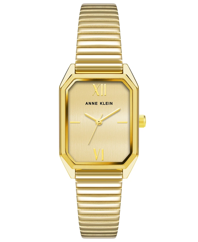 Anne Klein Women's Octagon Gold-Tone Stainless Steel Watch, 35mm