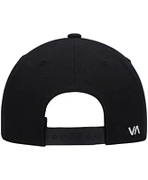 Big Boys Rvca Black Logo Twill Snapback Hat