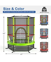 55" Kids Trampoline Bouncing Jumping Mat Recreational