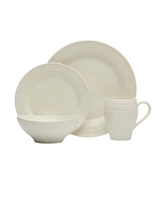 Mikasa Swirl 16 Piece Dinnerware Set, Service for 4