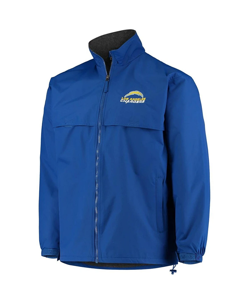 Men's Dunbrooke Royal Los Angeles Chargers Triumph Fleece Full-Zip Jacket