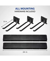 Raxgo Chair Storage Rack, Mounted Folding Chair Rack and Hanger System